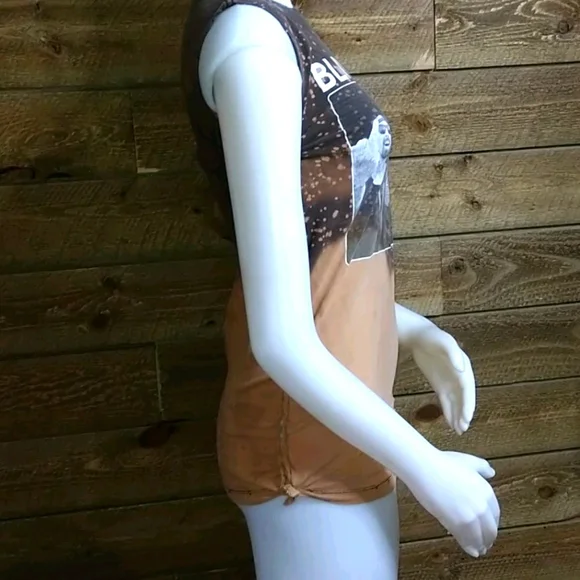 Blink-182 Customized Muscle Tank Brown and Tan T11 - Picture 5 of 10